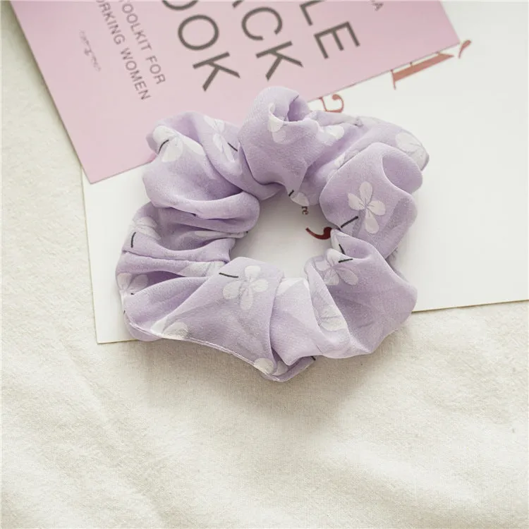 5pcs Girl Hair Band Purple Little Daisy Hair ring