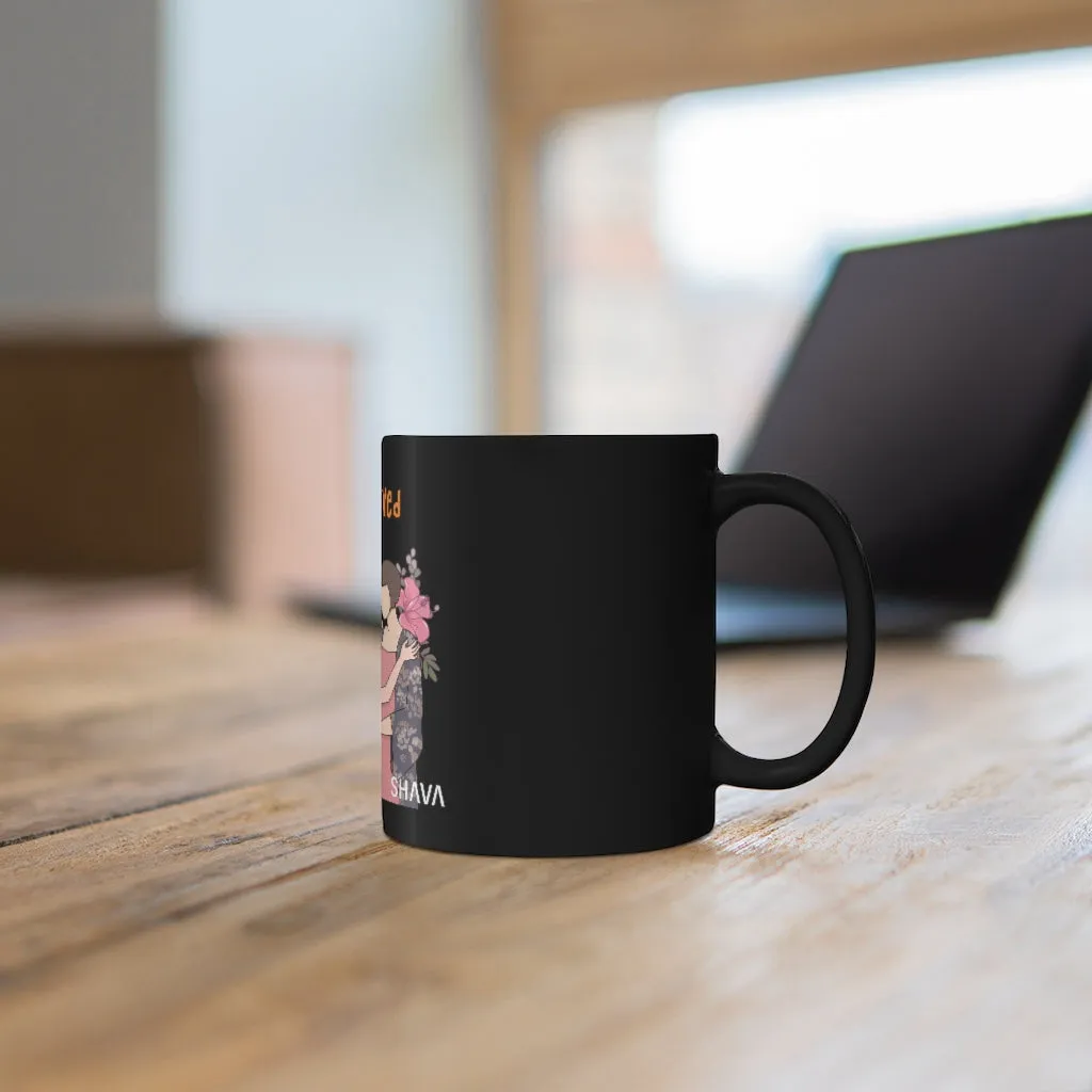 Affirmation Feminist pro choice 11oz Black Mug - I am Loved (Child)
