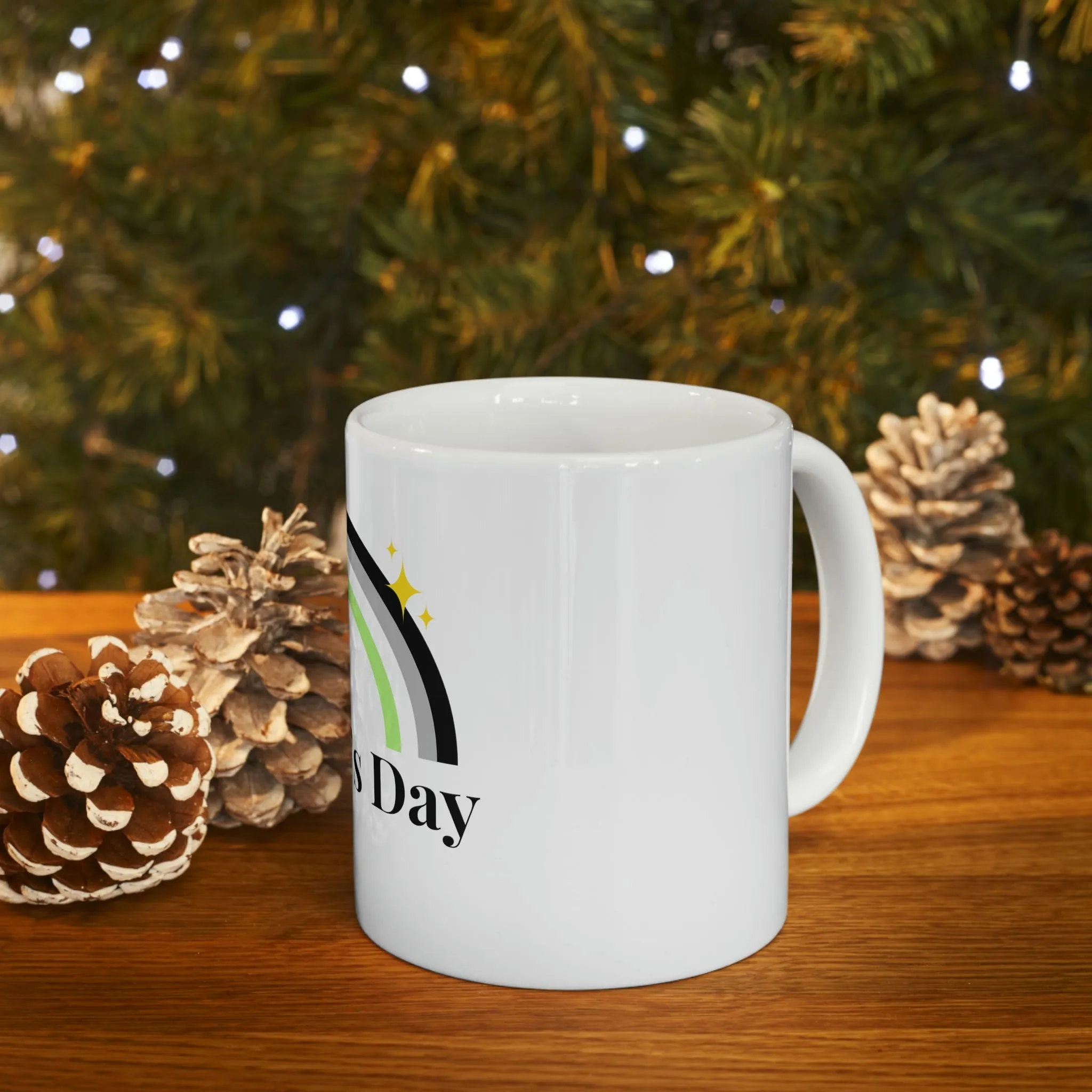 Agender Flag Ceramic Mug  - Mother's Day