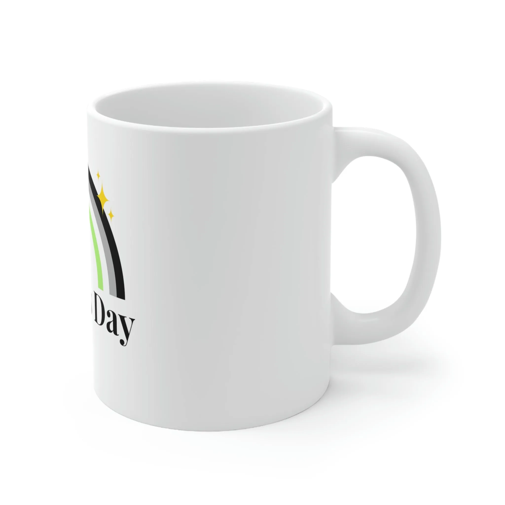 Agender Flag Ceramic Mug  - Mother's Day