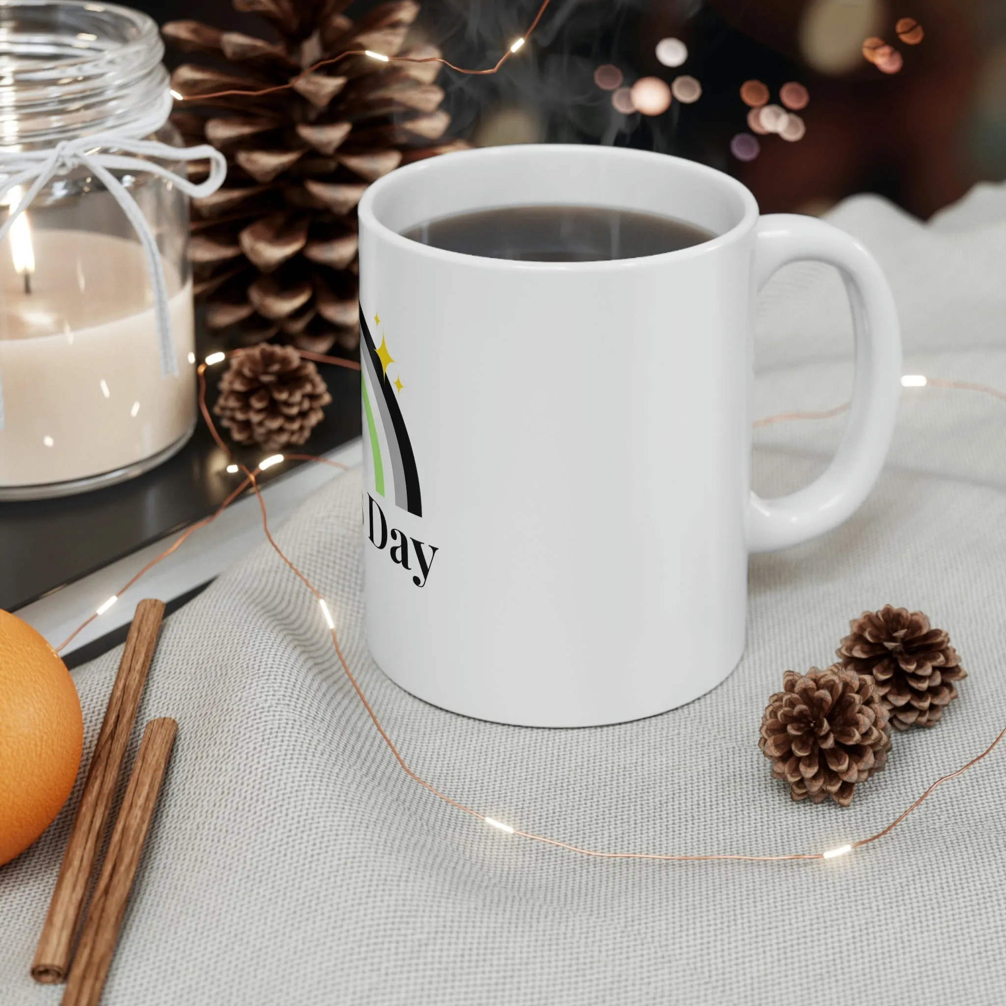 Agender Flag Ceramic Mug  - Mother's Day