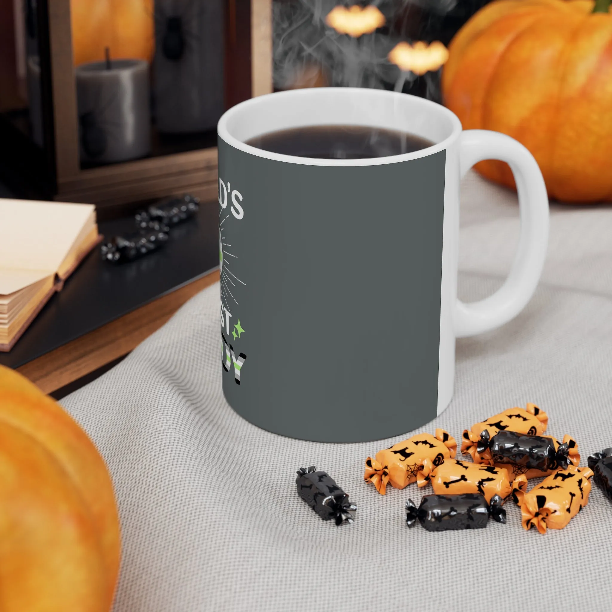 Aromantic Pride Flag Ceramic Mug - #1 World's Sexiest Maddy