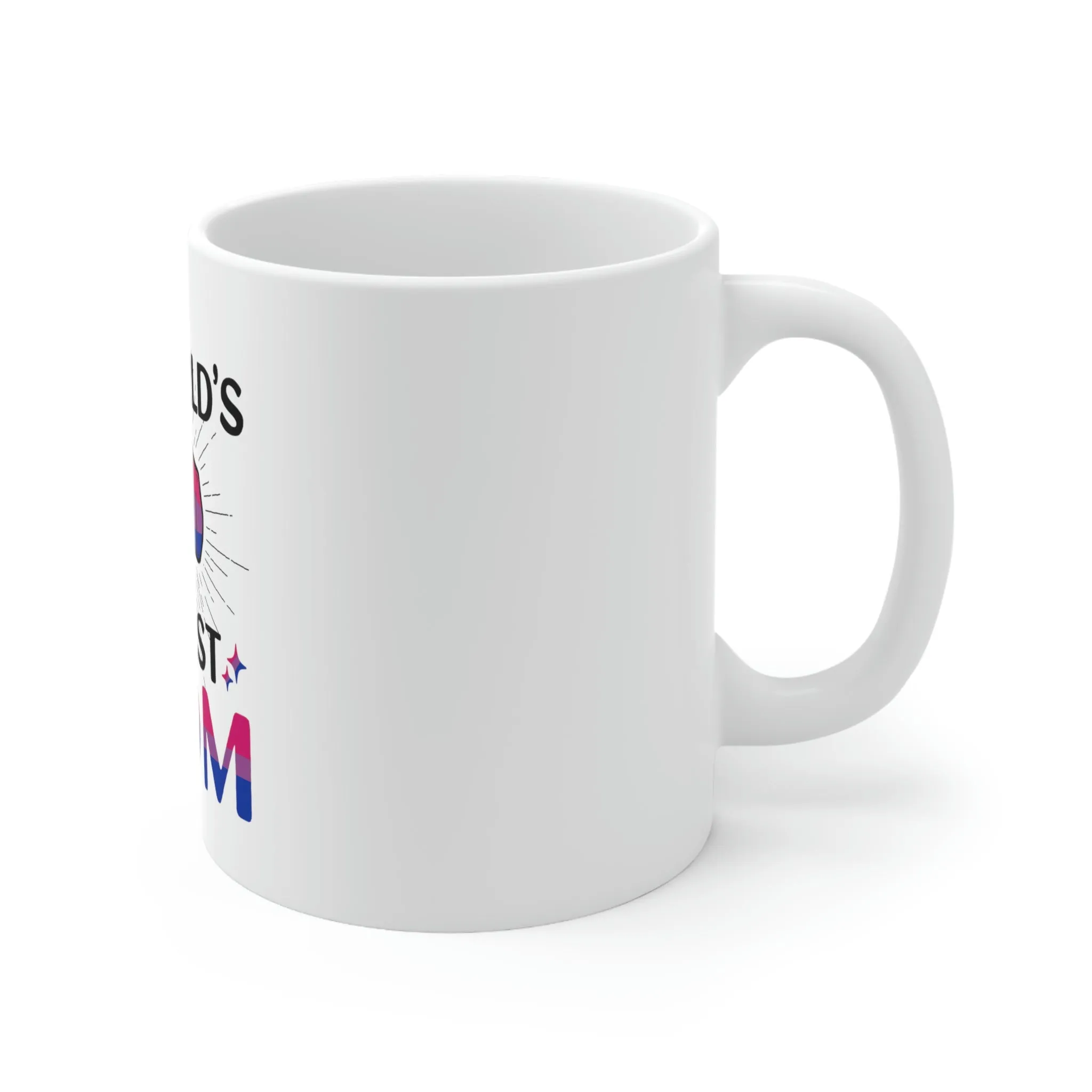 Bisexual Flag Ceramic Mug  - #1 World's Gayest Mom