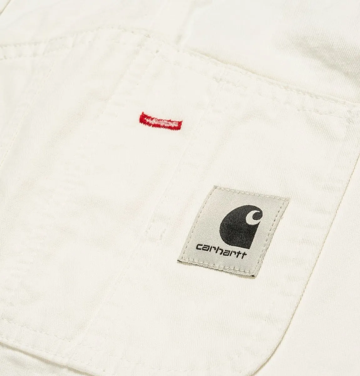 Carhartt WIP Women's Bib Overalls – Straight-R.E – Off White