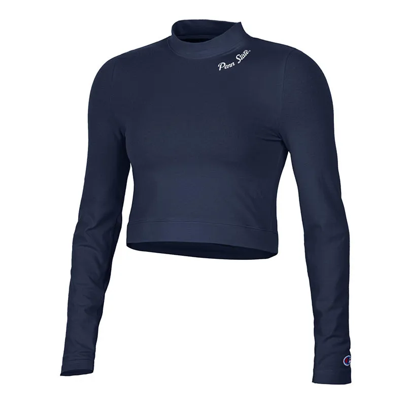 Champion Ladies Long Sleeve Mock Crop Top