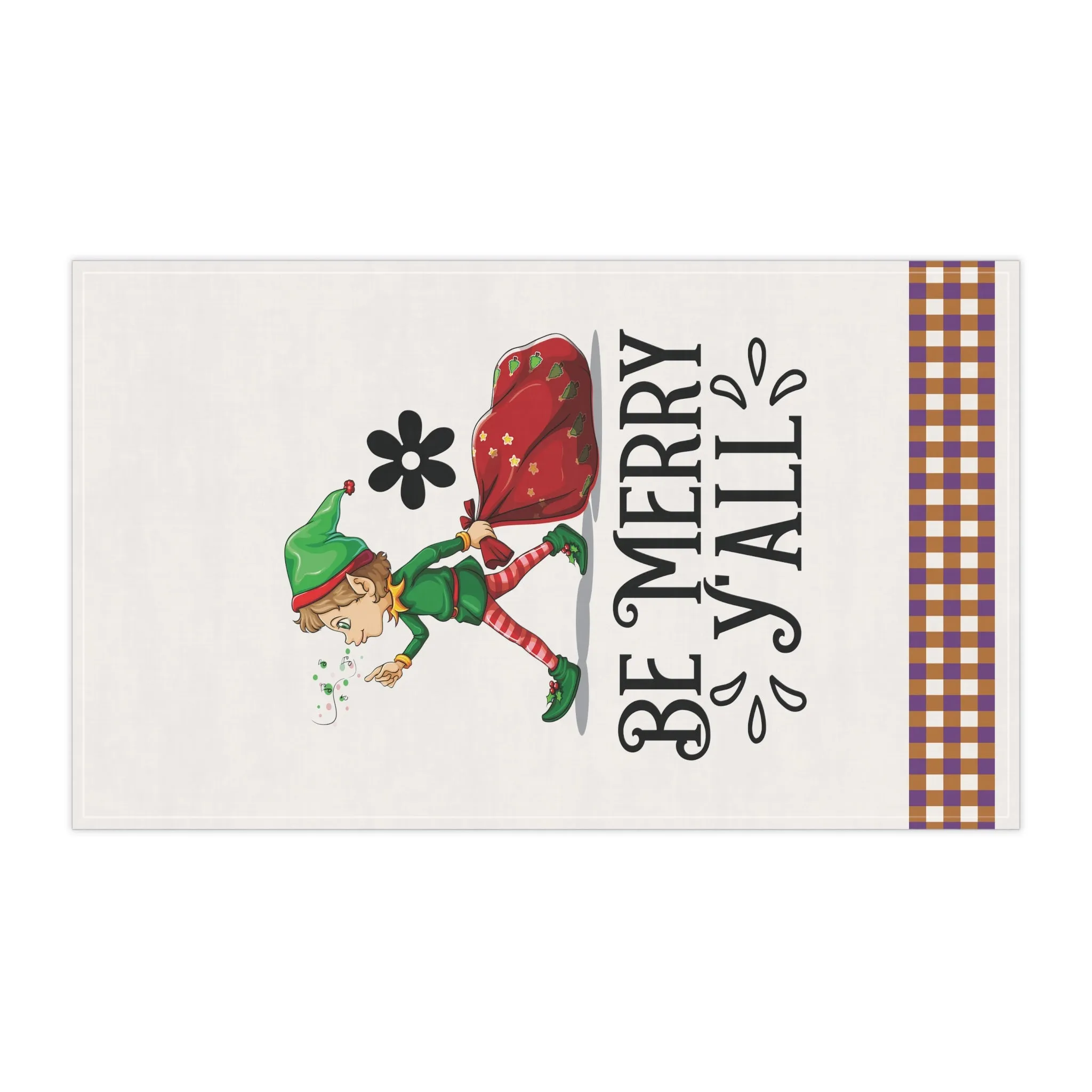 Christmas Kitchen Towel - Be Merry Y'all