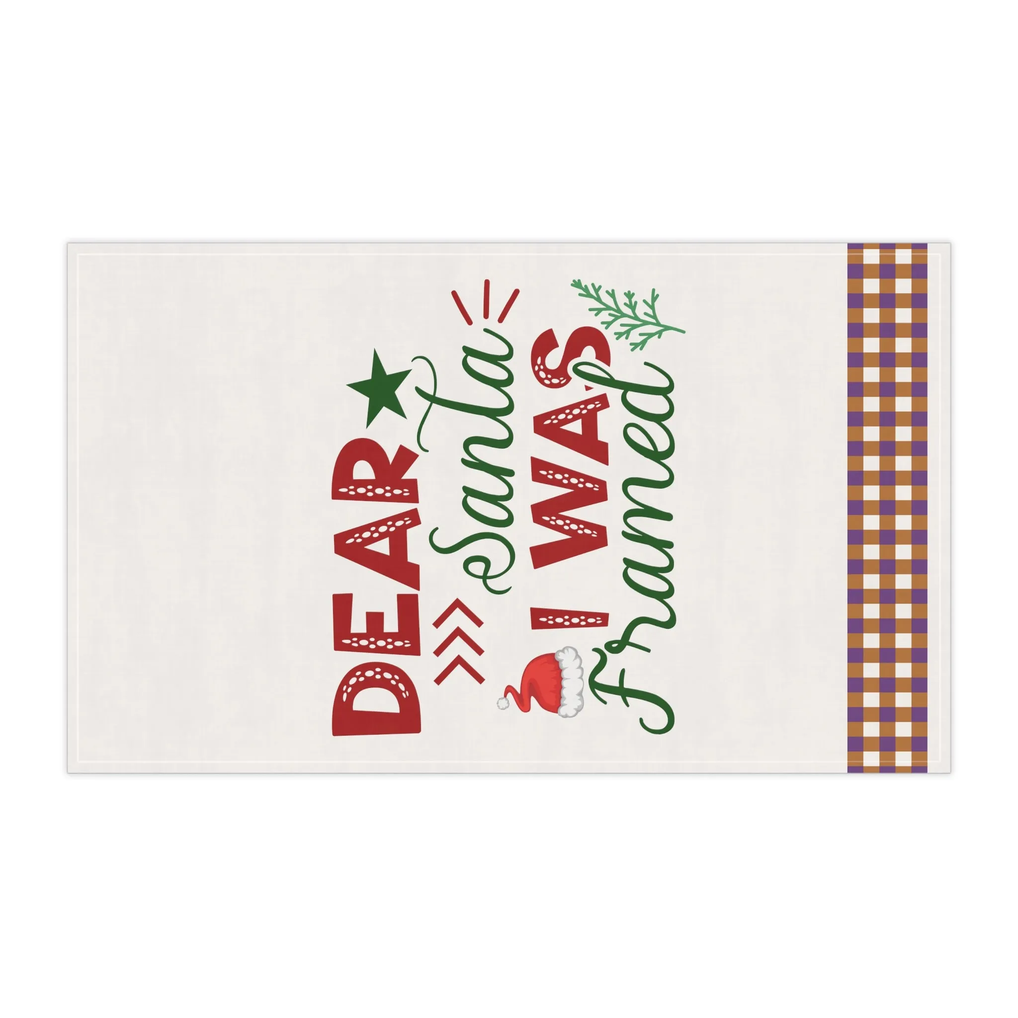 Christmas Kitchen Towel - Pink Christmas