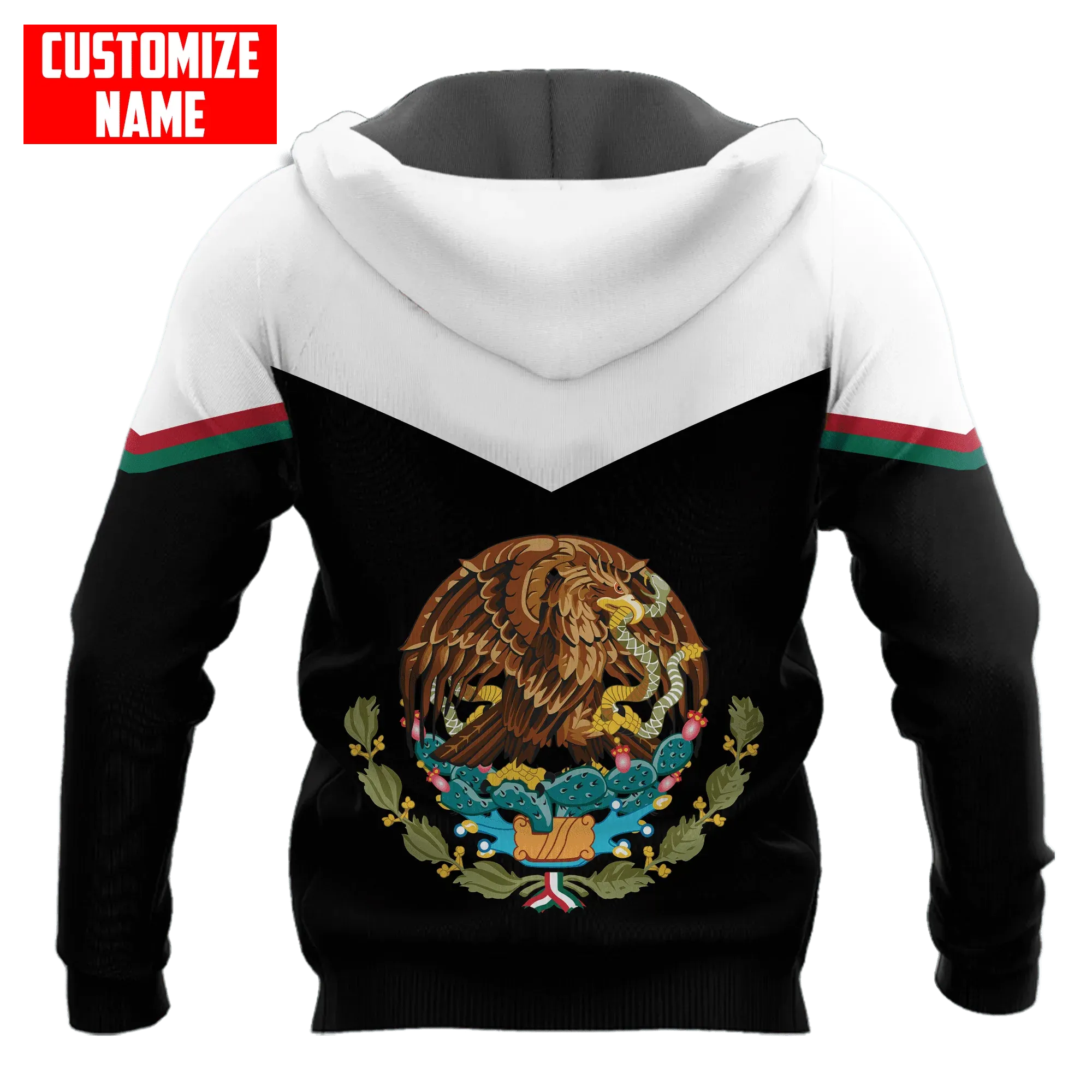 Customized with Name 3D All Over Printed Mexico Hoodie for Men and Women, Mexico Hoodies
