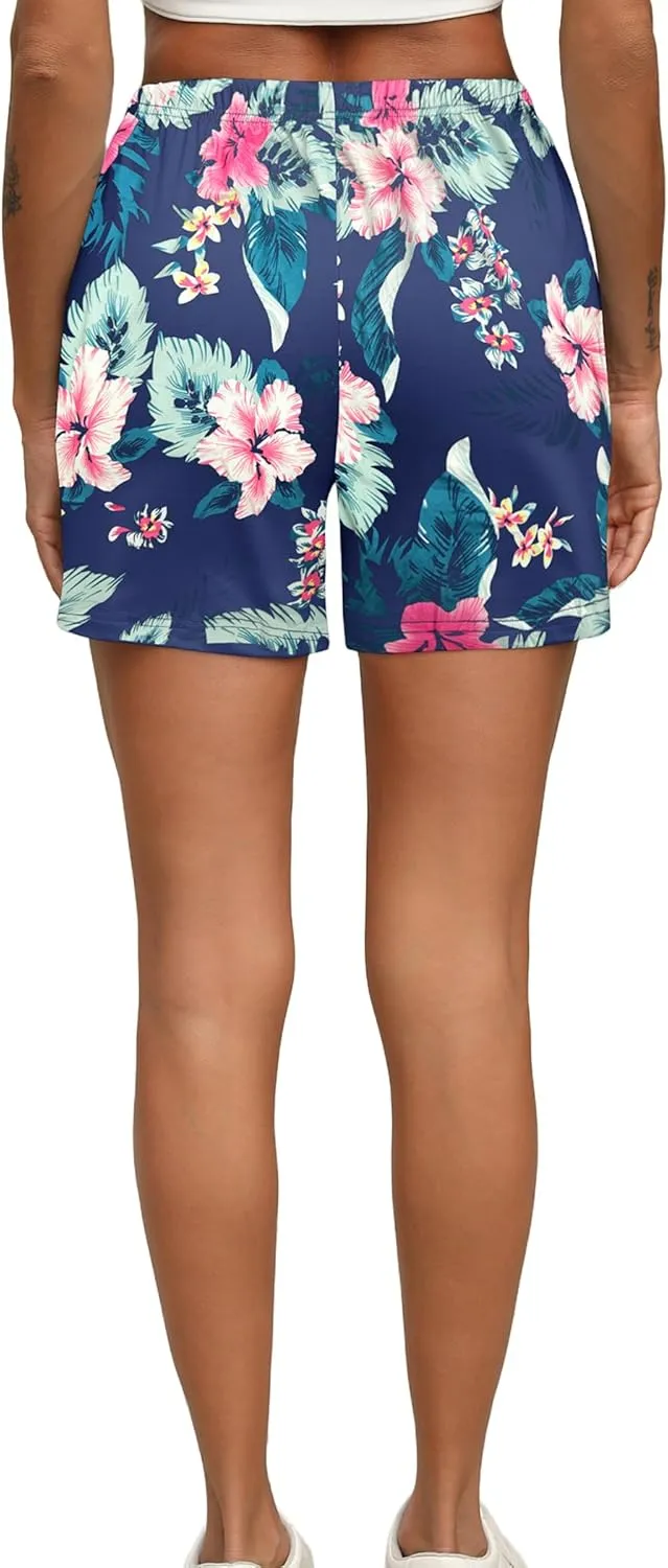 Ekouaer Pajama Shorts for Women Soft Comfy Lounge Shorts Drawstring Pj Shorts Short Pajama Bottoms with Pockets S-XXL