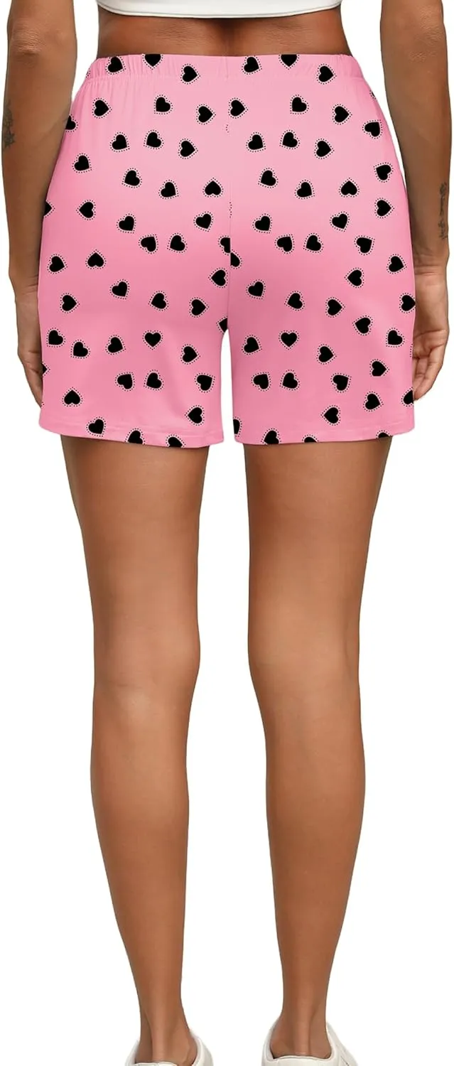 Ekouaer Pajama Shorts for Women Soft Comfy Lounge Shorts Drawstring Pj Shorts Short Pajama Bottoms with Pockets S-XXL