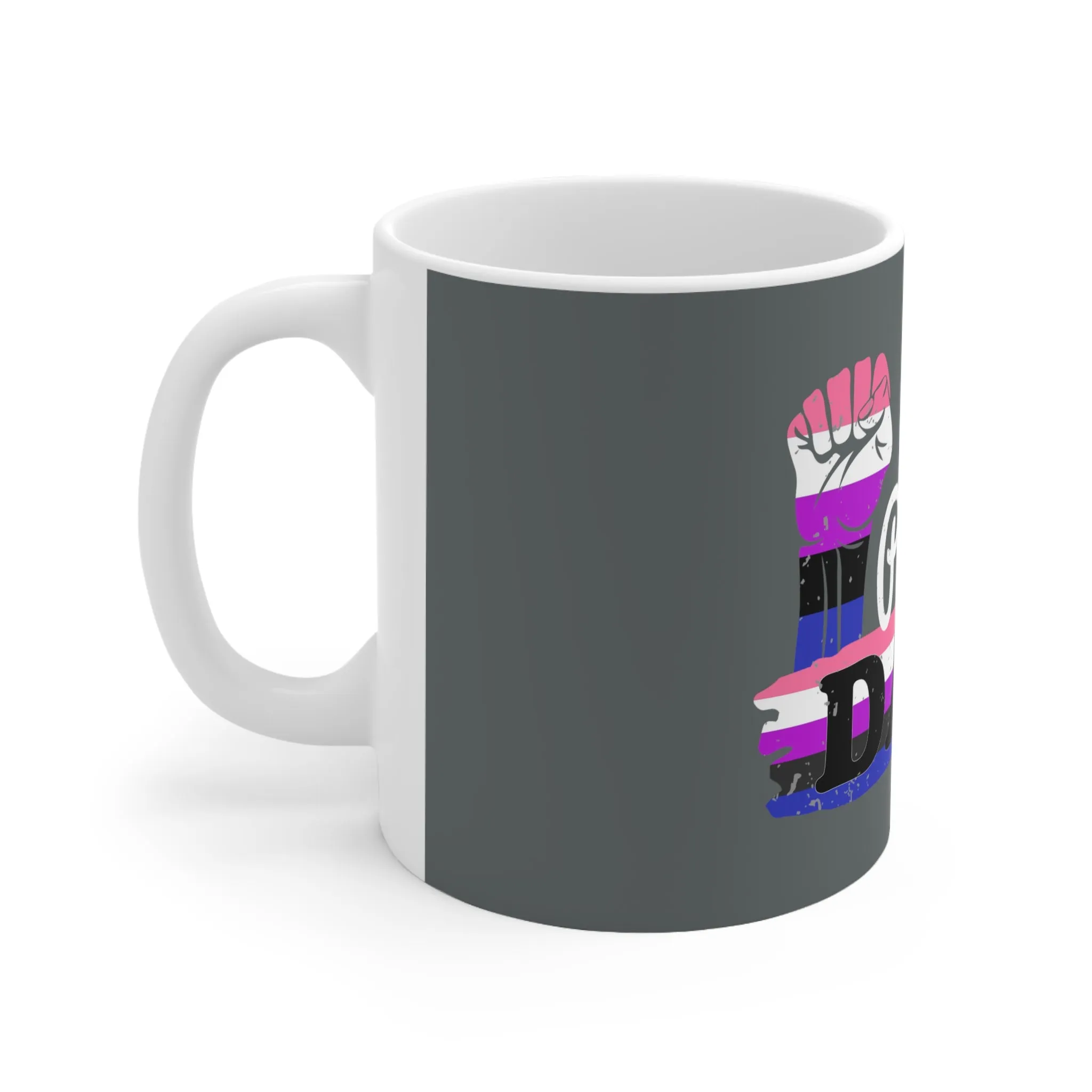 Genderfluid Pride Flag Ceramic Mug - Proud Dad