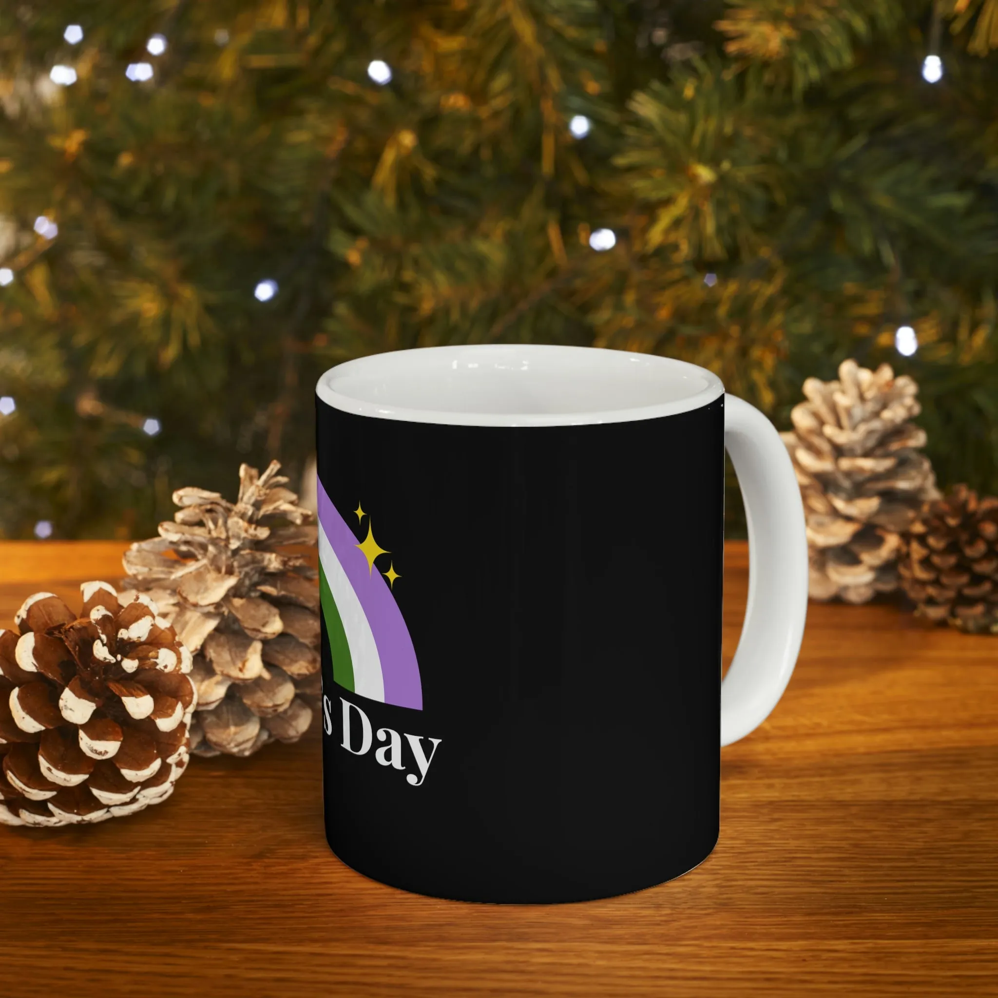 Genderqueer Flag Ceramic Mug  - Mother's Day