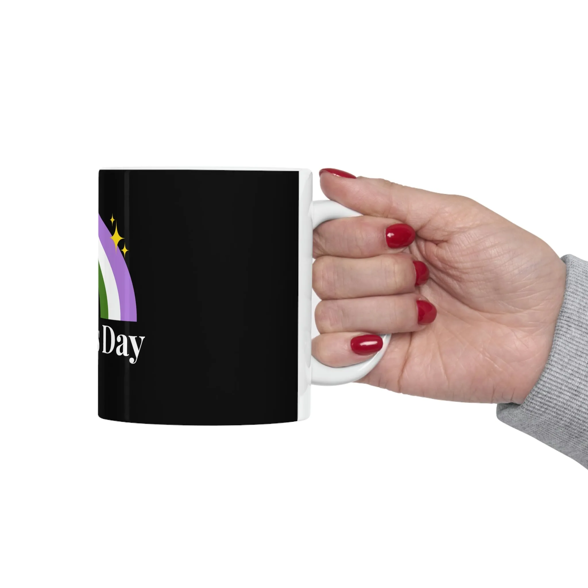Genderqueer Flag Ceramic Mug  - Mother's Day