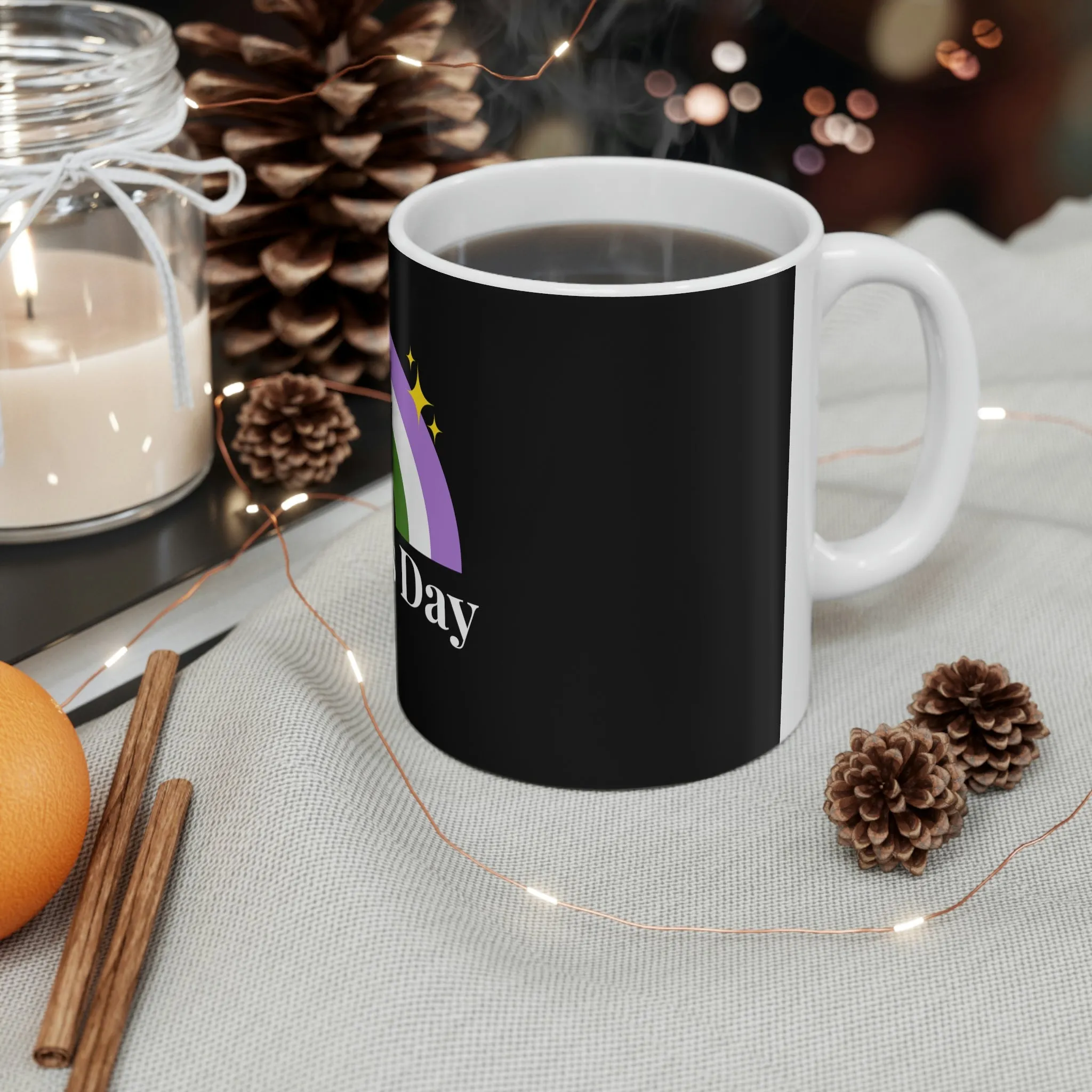 Genderqueer Flag Ceramic Mug  - Mother's Day