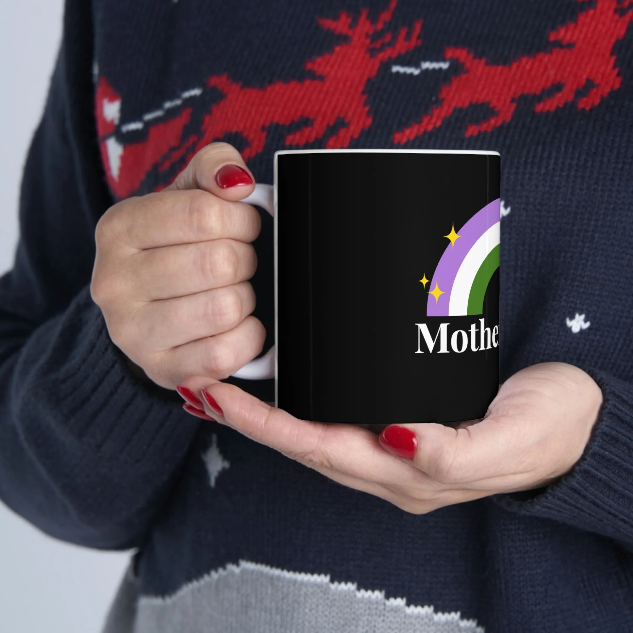 Genderqueer Flag Ceramic Mug  - Mother's Day