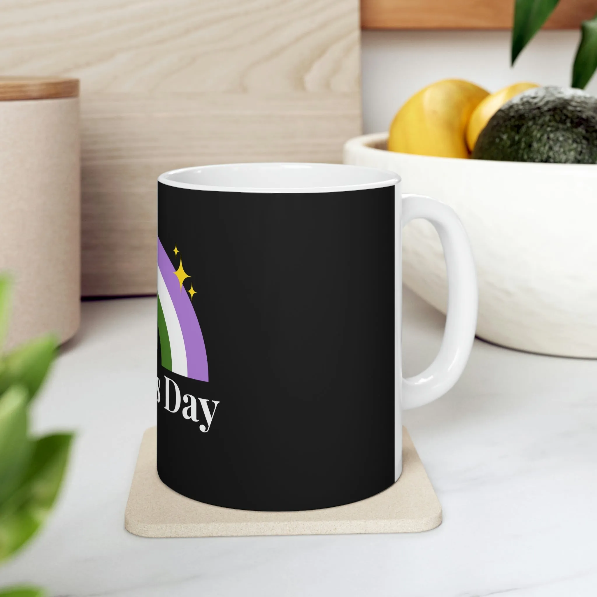 Genderqueer Flag Ceramic Mug  - Mother's Day