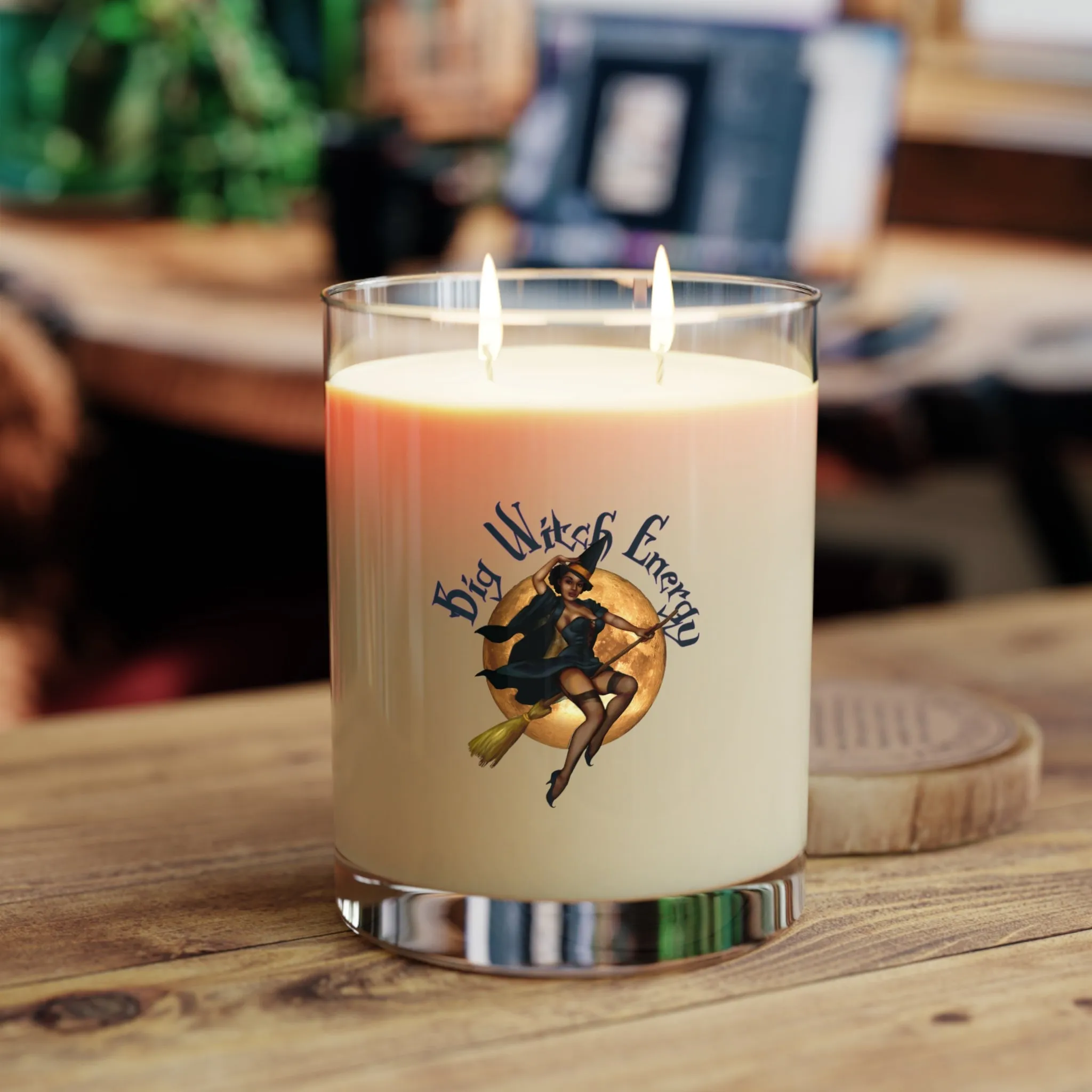 Halloween Scented Candle Full Glass, 11oz - Big Witch Energy