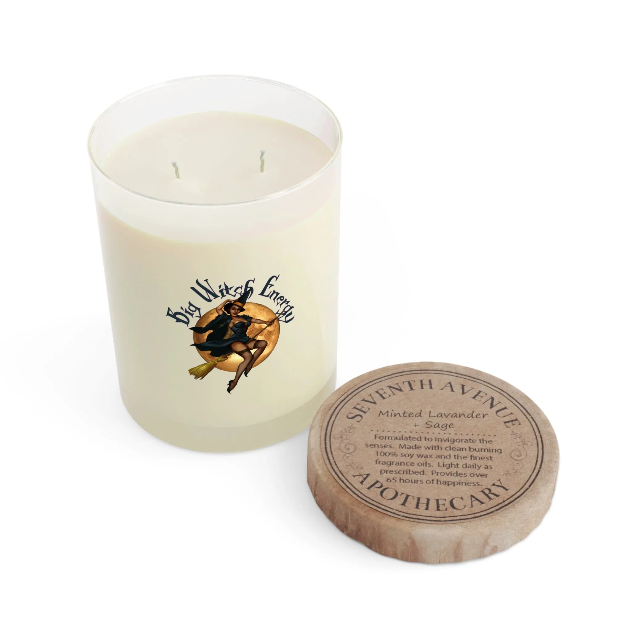 Halloween Scented Candle Full Glass, 11oz - Big Witch Energy