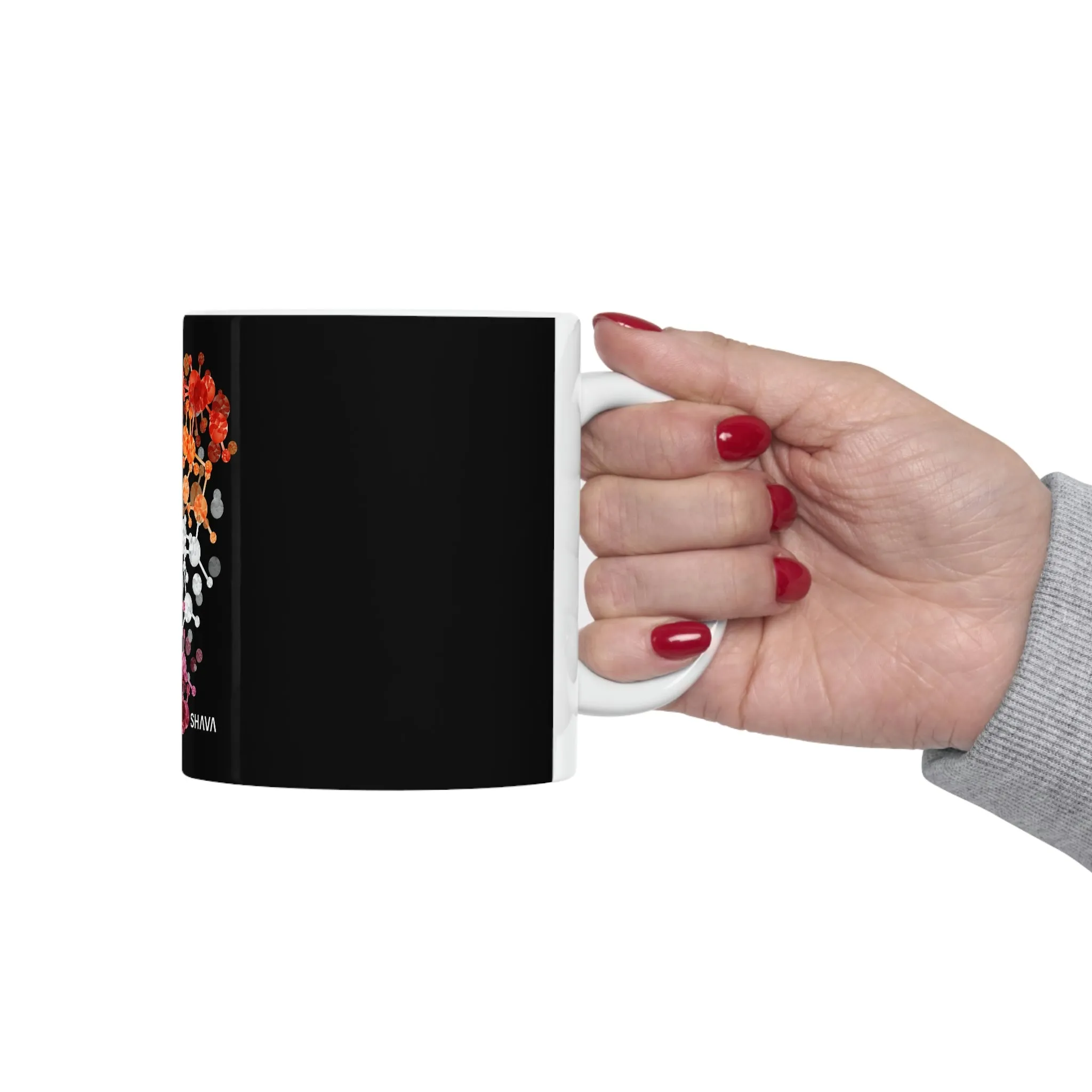 Lesbian Flag Ceramic Mug D.C. Pride - Rainbow Is In My DNA