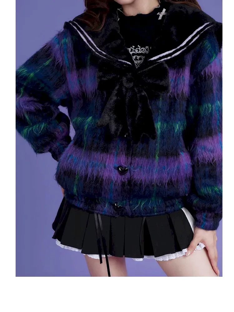 Long Hair Sailor Collar Jacket【s0000005037】