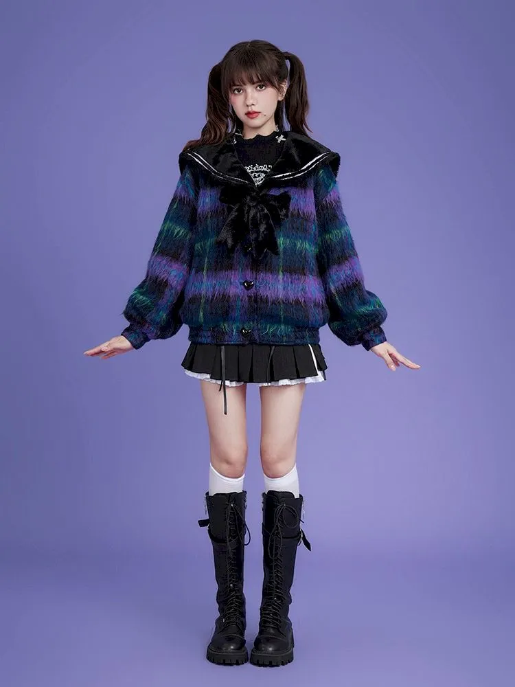 Long Hair Sailor Collar Jacket【s0000005037】