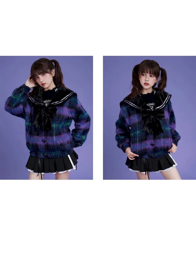 Long Hair Sailor Collar Jacket【s0000005037】