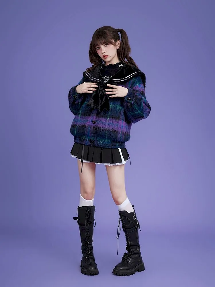 Long Hair Sailor Collar Jacket【s0000005037】