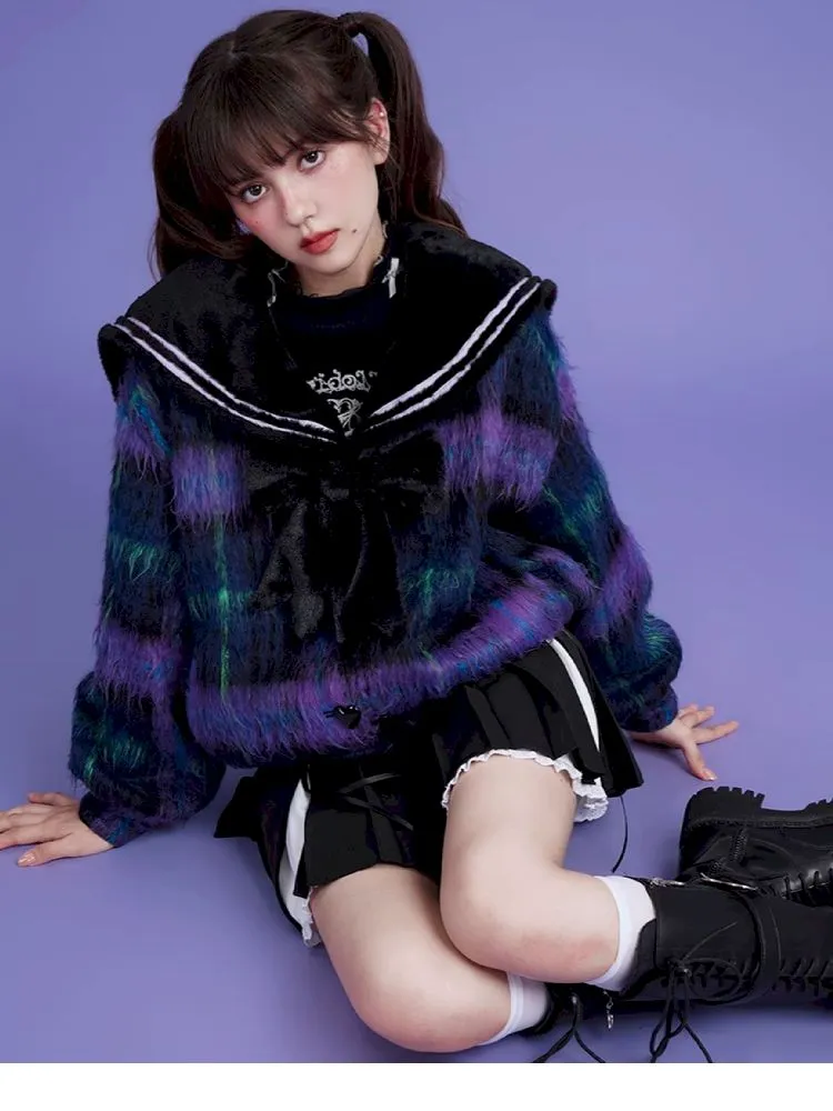 Long Hair Sailor Collar Jacket【s0000005037】