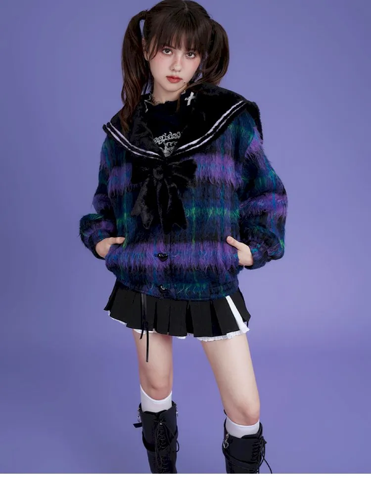 Long Hair Sailor Collar Jacket【s0000005037】