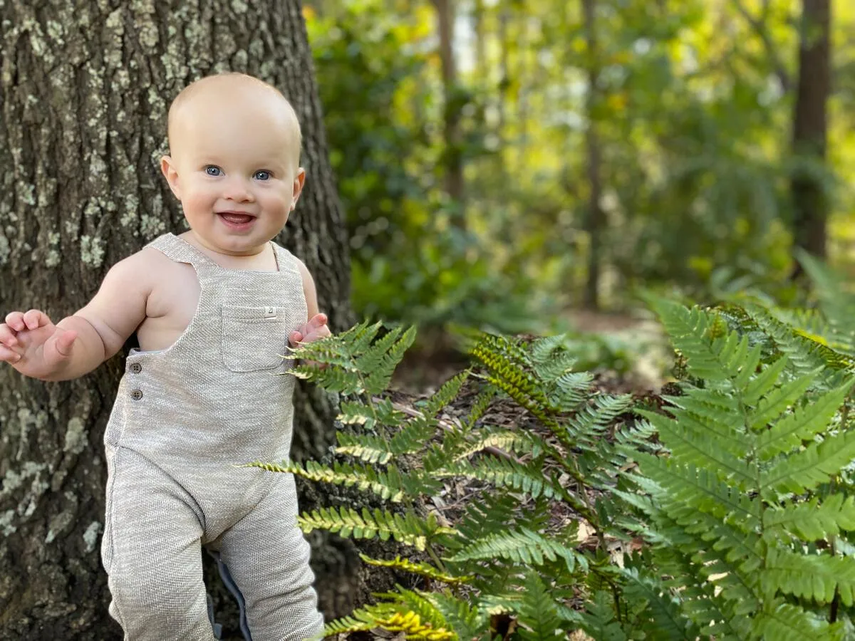 Me & Henry Gleason Jersey Overalls - Beige