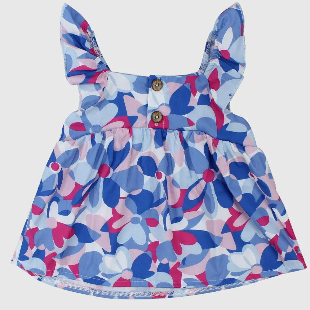 Multicolored Sleeveless Blouse
