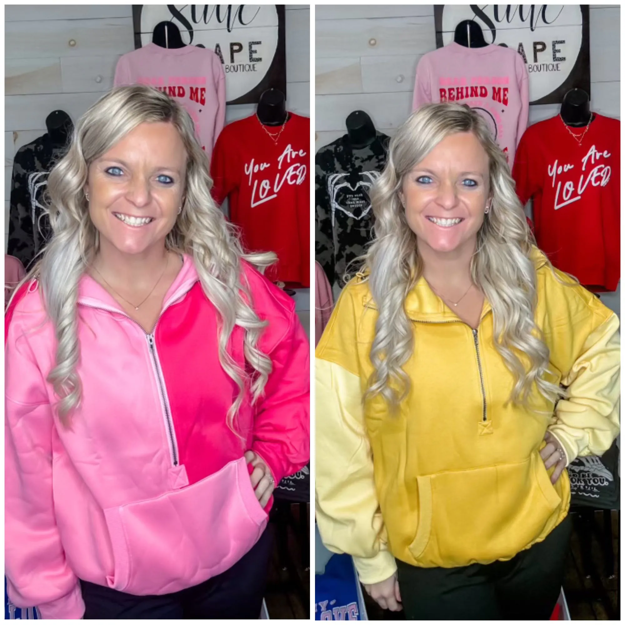 On the Bright Side Elastic Hem Hoodie