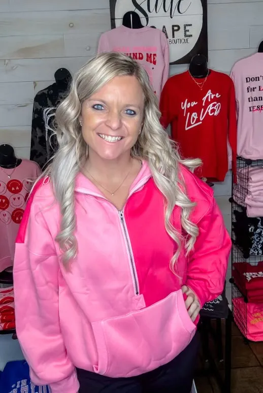 On the Bright Side Elastic Hem Hoodie
