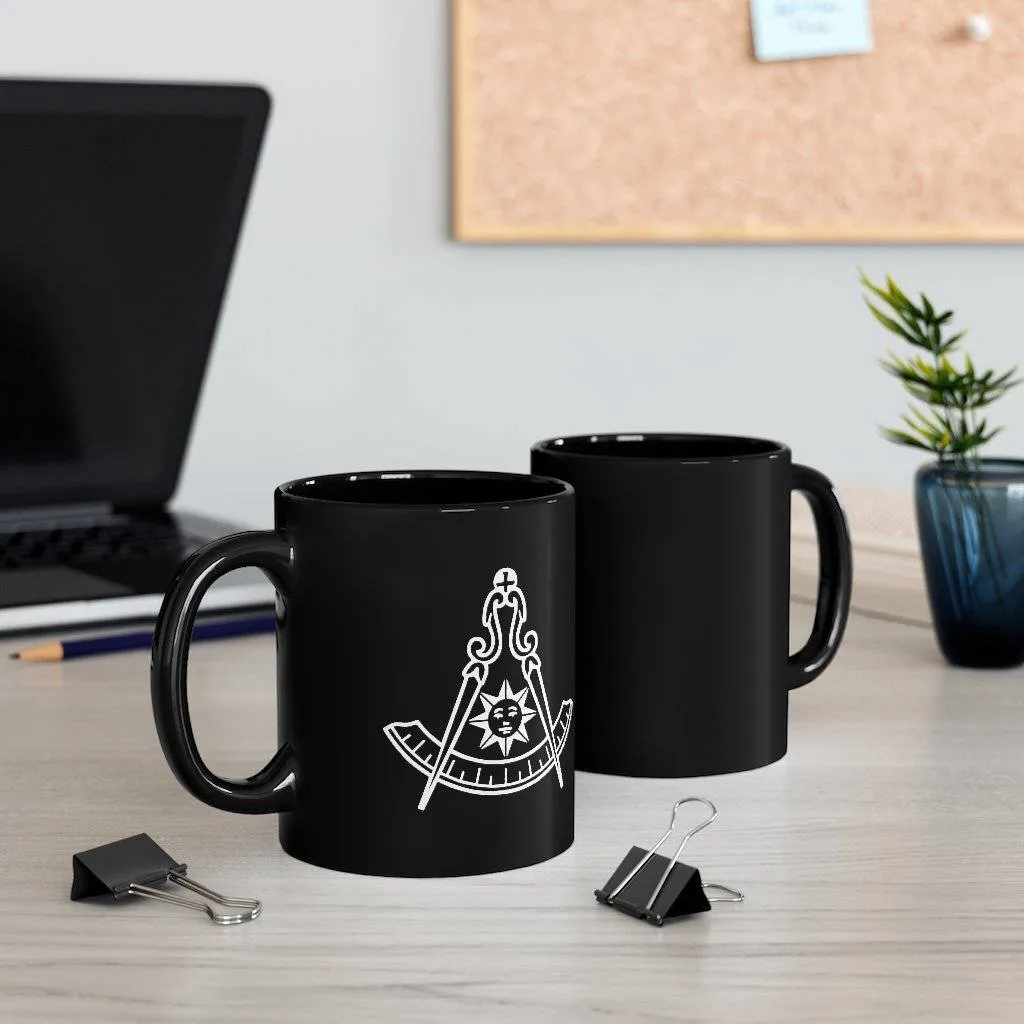 Past Master Blue Lodge California Regulation Mug - Black