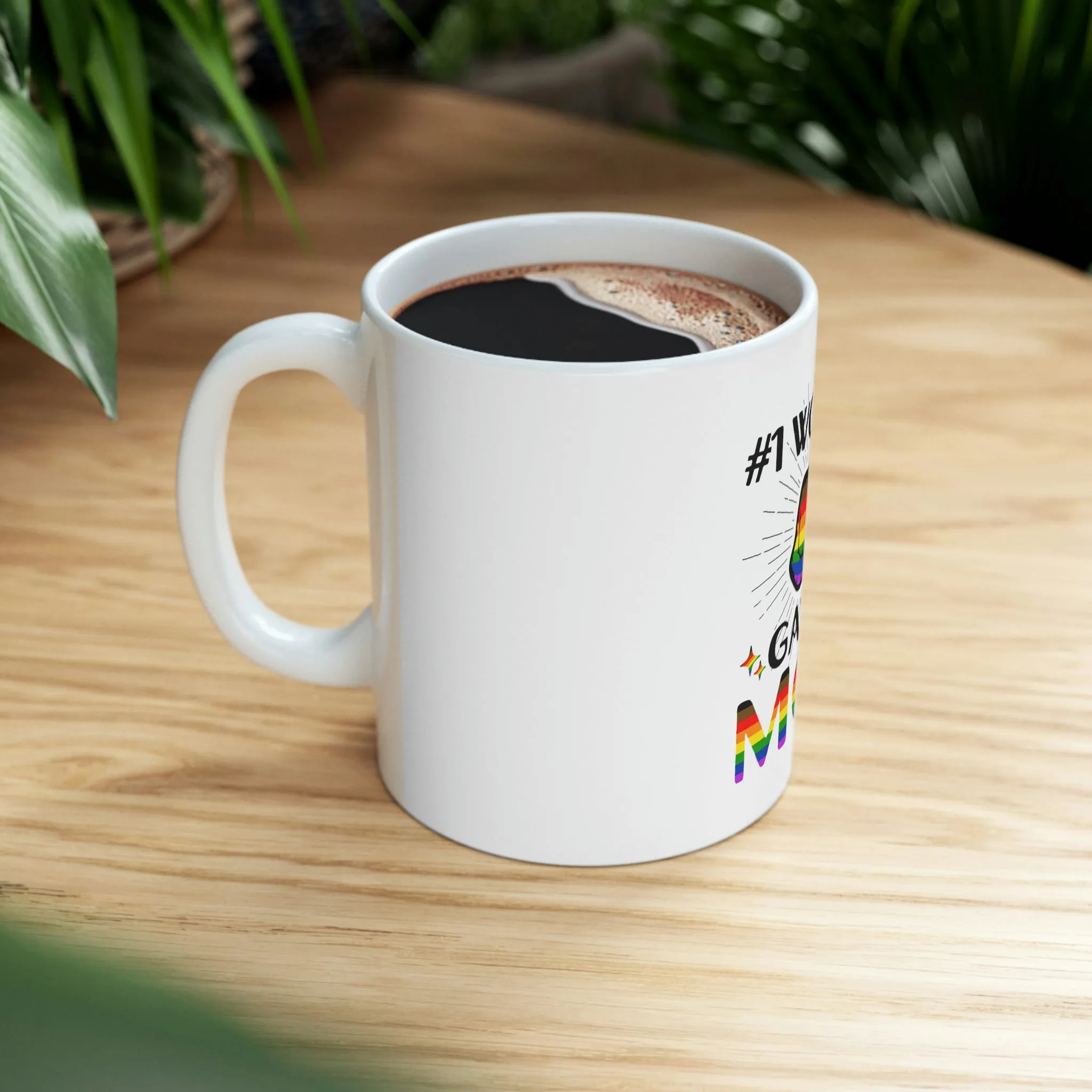 Philadelphia Flag Ceramic Mug  - #1 World's Gayest Mom