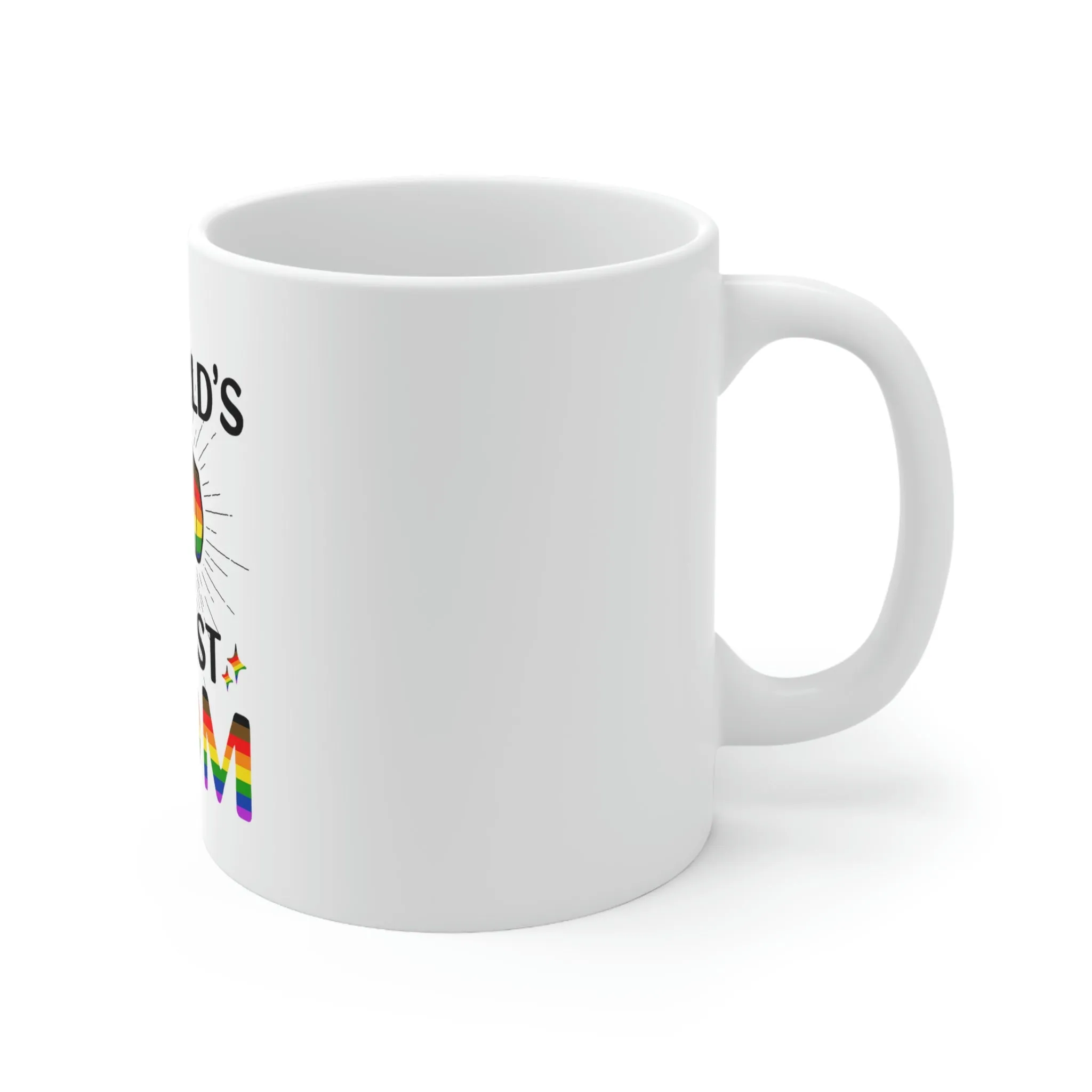 Philadelphia Flag Ceramic Mug  - #1 World's Gayest Mom