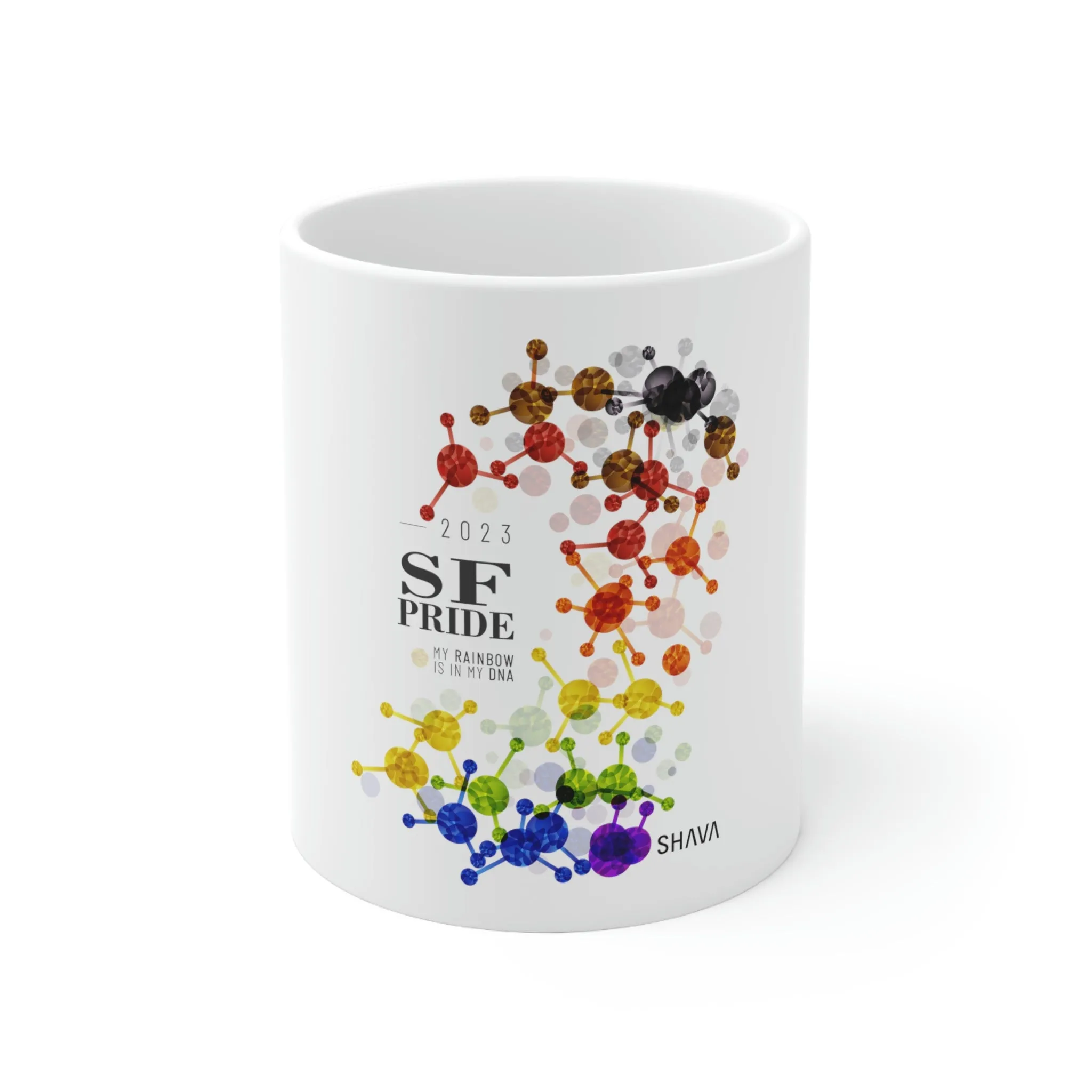 Philadelphia Flag Ceramic Mug San Francisco Pride - Rainbow Is In My DNA