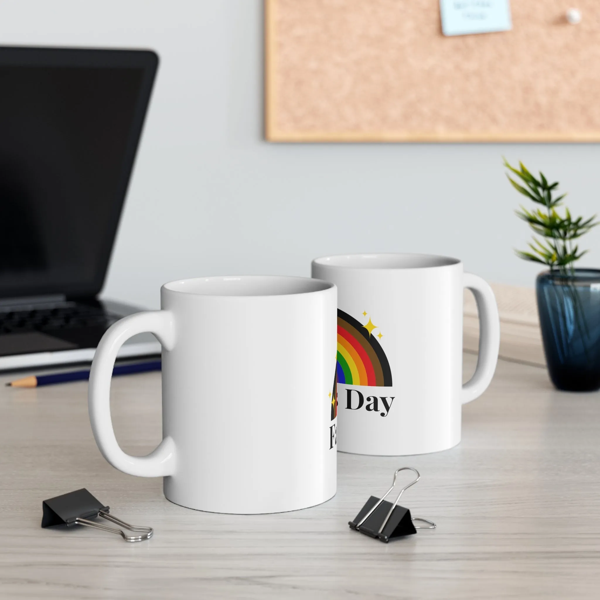 Philadelphia Pride Flag Ceramic Mug - Father's Day