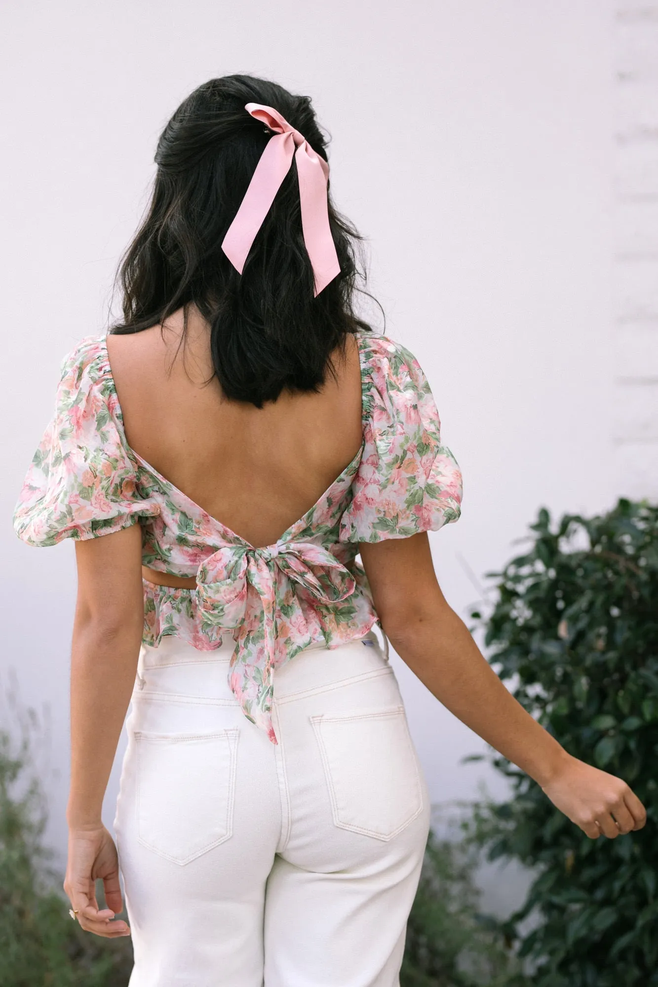 Phyllis Puff Sleeve Corset Top