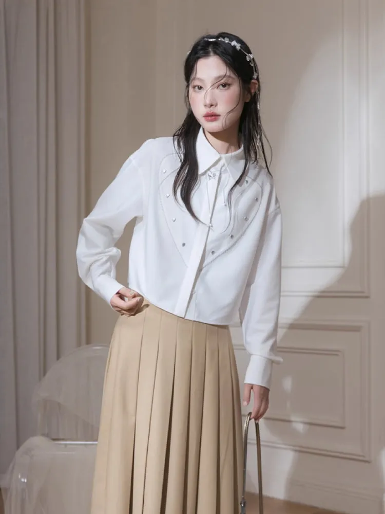 Pleated long skirt【s0000007218】