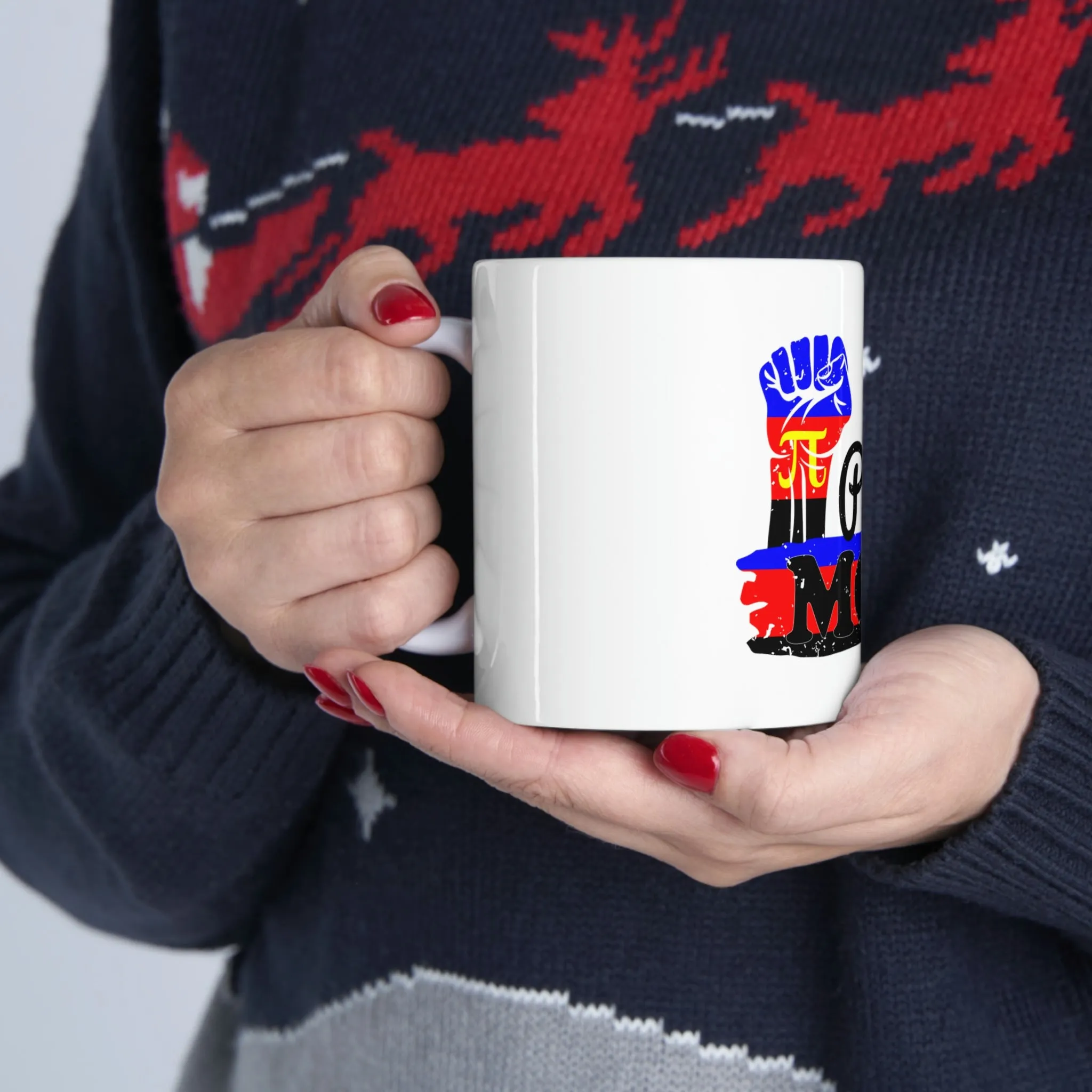 Polyamory Flag Ceramic Mug  - Proud Mom