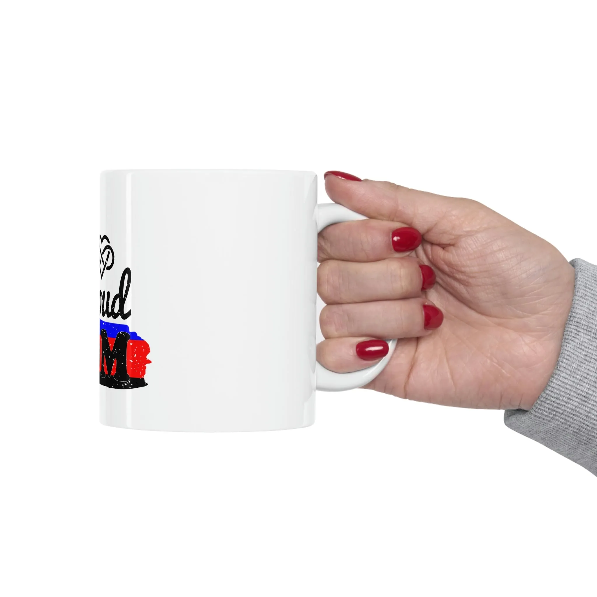Polyamory Flag Ceramic Mug  - Proud Mom