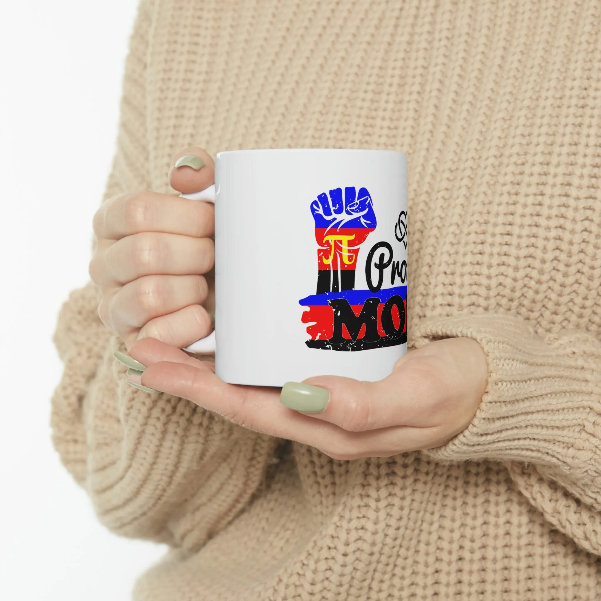 Polyamory Flag Ceramic Mug  - Proud Mom