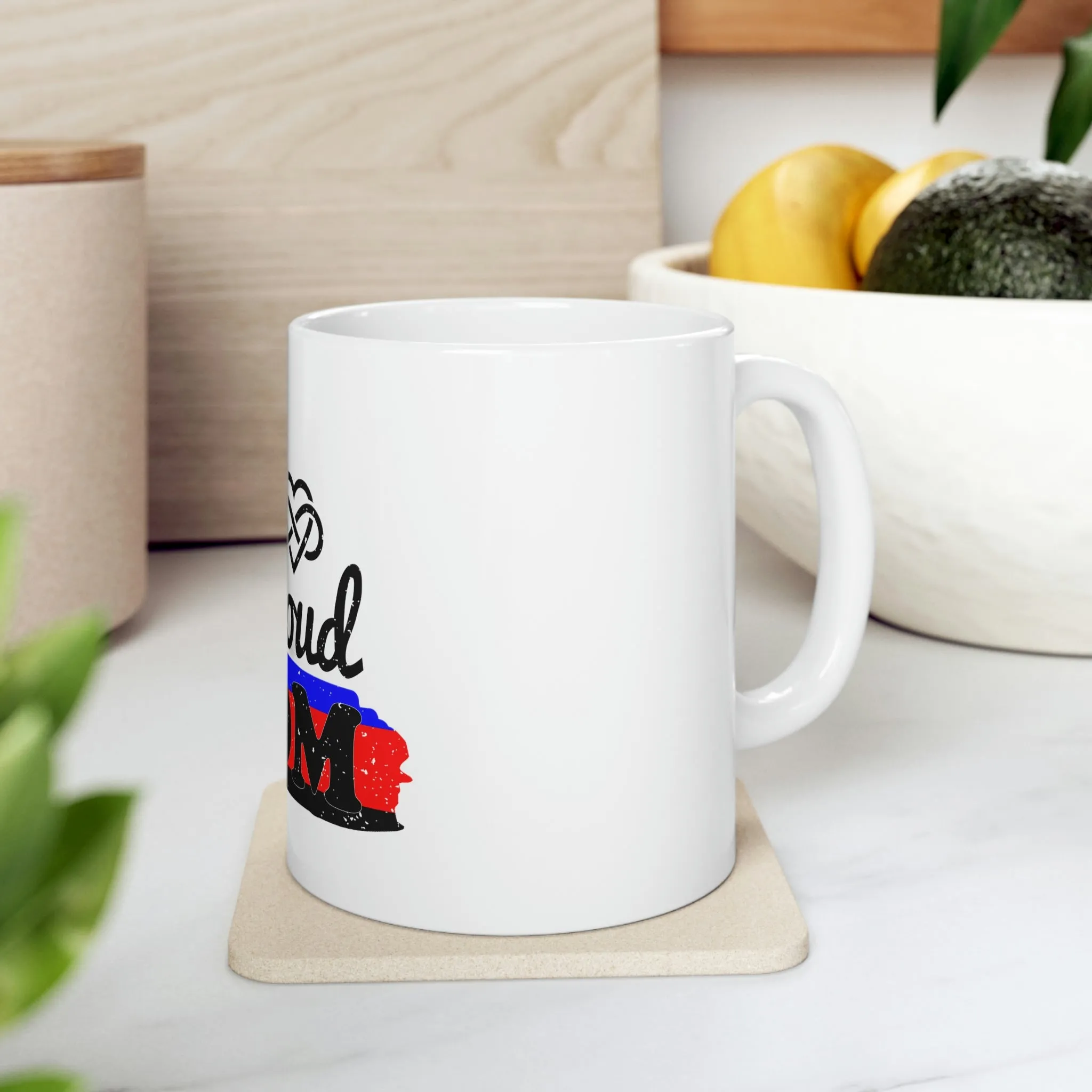 Polyamory Flag Ceramic Mug  - Proud Mom