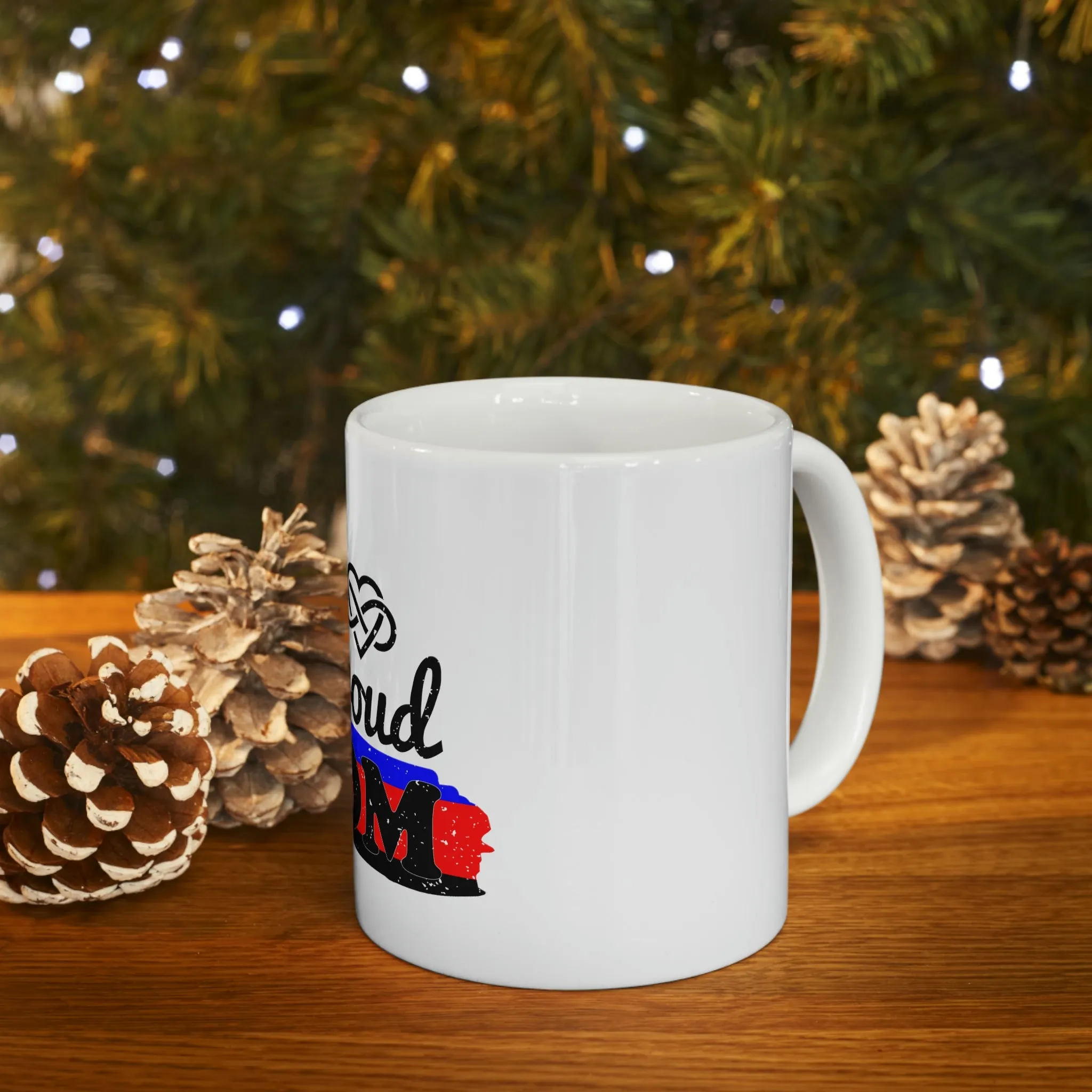 Polyamory Flag Ceramic Mug  - Proud Mom