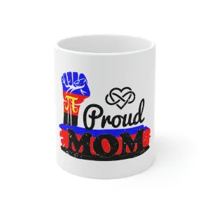 Polyamory Flag Ceramic Mug  - Proud Mom