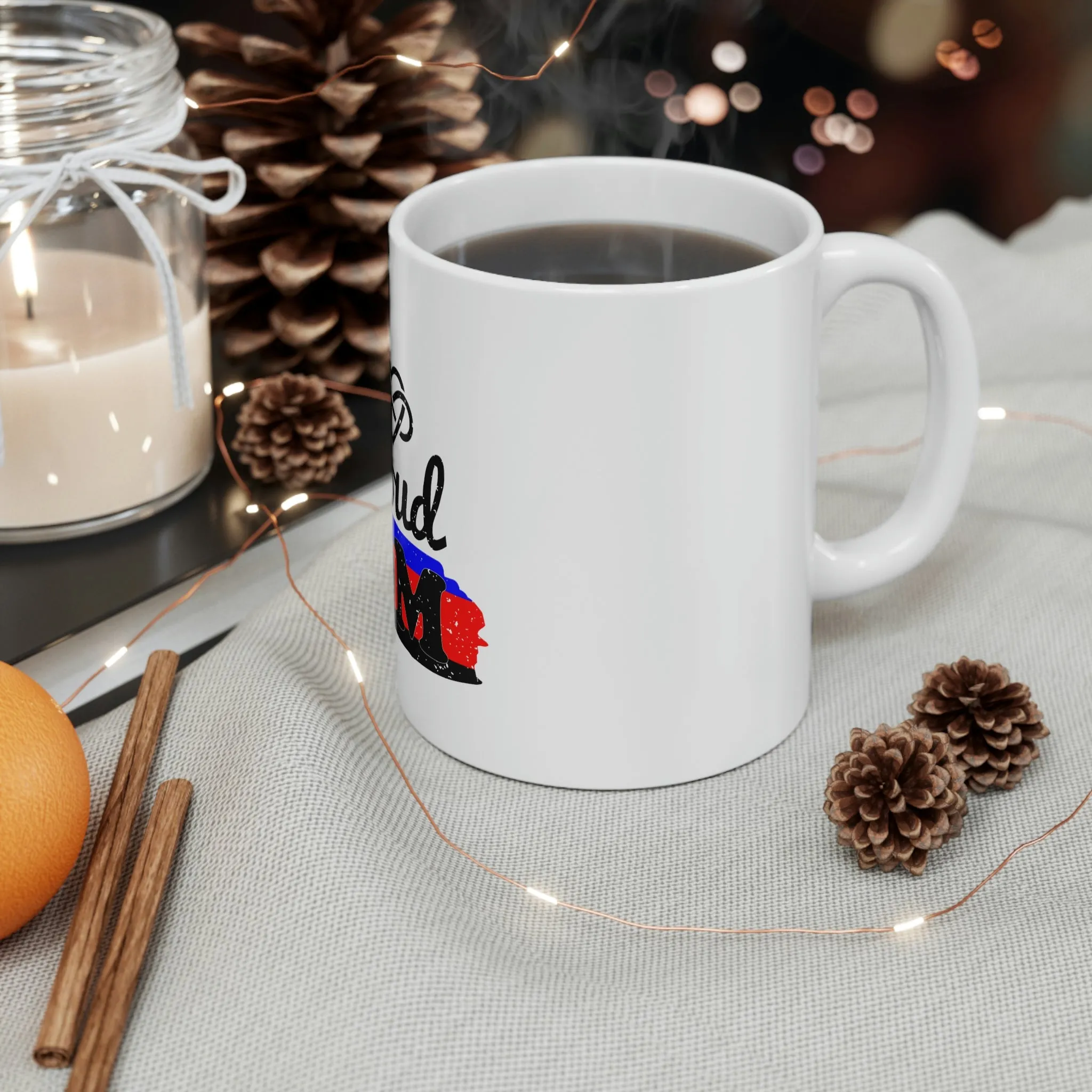 Polyamory Flag Ceramic Mug  - Proud Mom