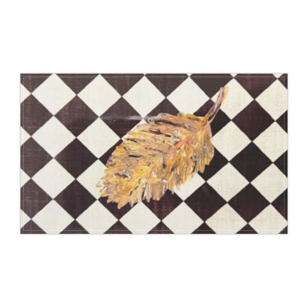 The Golden Leaf Diamond Kitchen Towel
