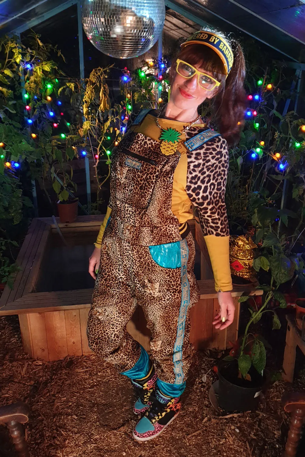 Tropicool Cheetah - Full length Dungarees