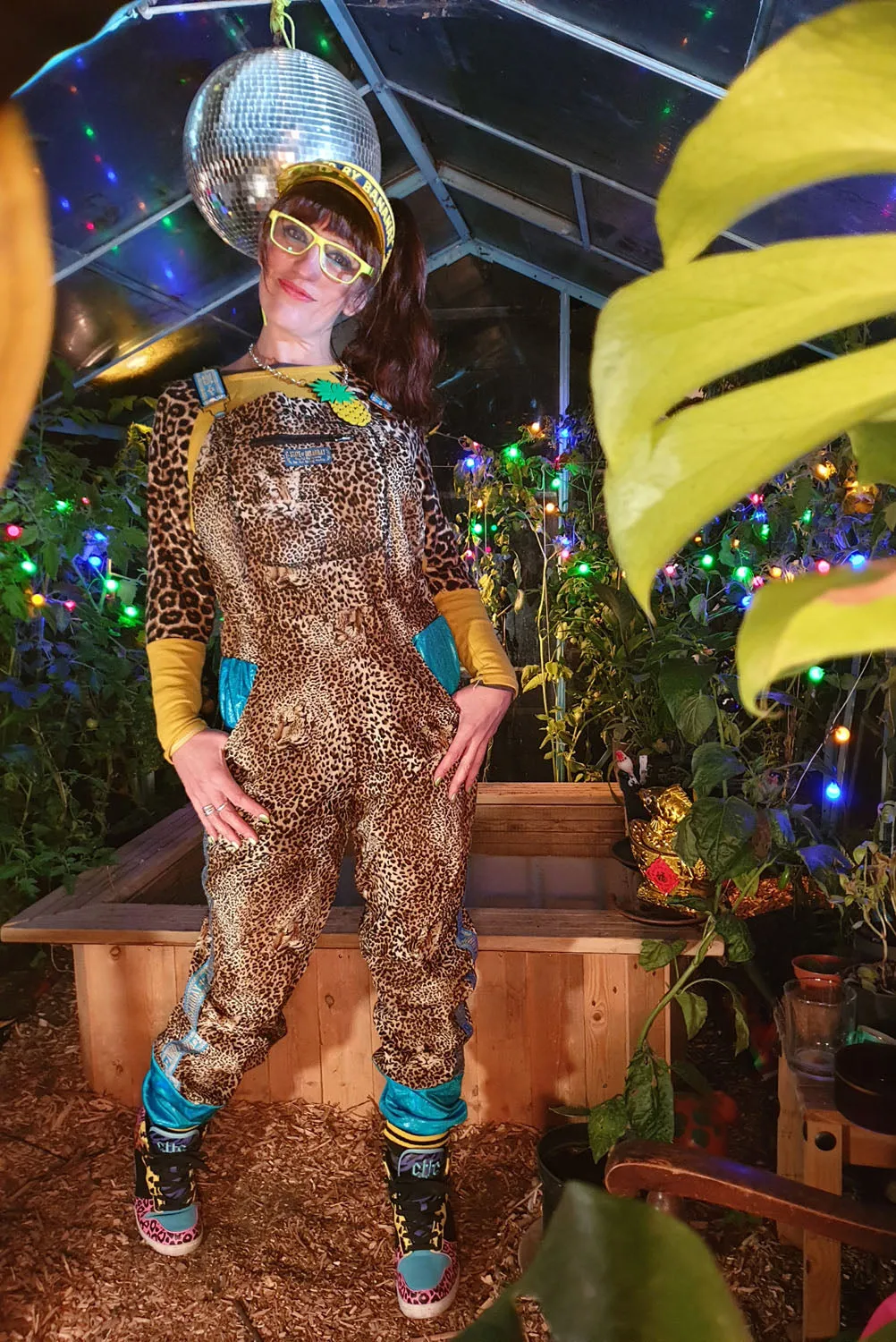 Tropicool Cheetah - Full length Dungarees